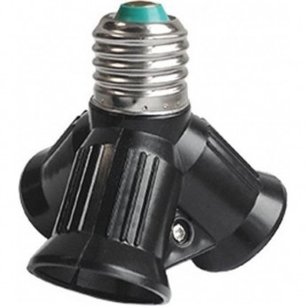 Переходник ECOLA BASE A7W37BEAY с цоколя E27 на 3хE27, черный Переходник ECOLA BASE A7W37BEAY с цоколя E27 на 3хE27, черный