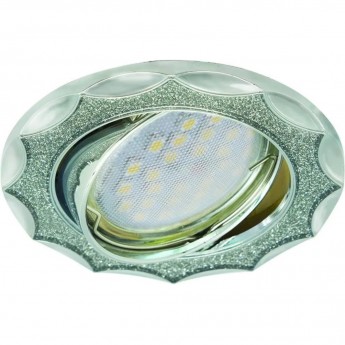 Встраиваемый светильник ECOLA DL36 FS1613EFY хром, серебряный блеск Встраиваемый светильник ECOLA DL36 FS1613EFY хром, серебряный блеск