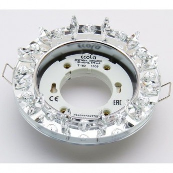 Встраиваемый светильник ECOLA GX53 H4 FN53RGEFB прозрачный, белый, хром Встраиваемый светильник ECOLA GX53 H4 FN53RGEFB прозрачный, белый, хром