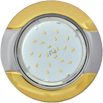 Встраиваемый светильник ECOLA H4 9012 FM71H4ECB GX53 золото-хром Встраиваемый светильник ECOLA H4 9012 FM71H4ECB GX53 золото-хром