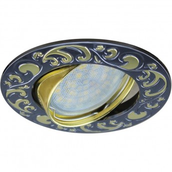 Встраиваемый светильник (литой) ECOLA MR16 DL114 FM1604EFF черный хром, золото Встраиваемый светильник (литой) ECOLA MR16 DL114 FM1604EFF черный хром, золото